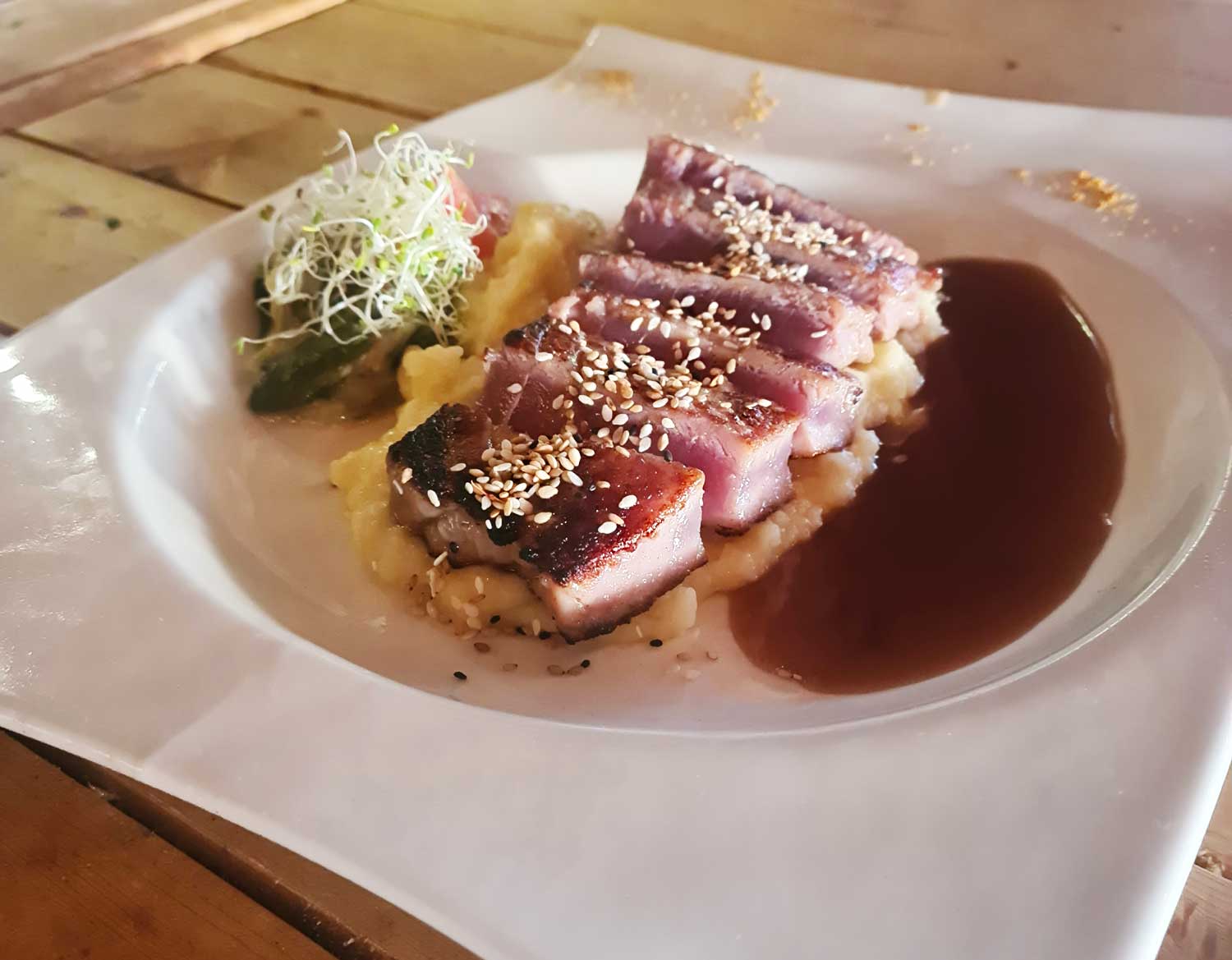 Steak de thon tataki